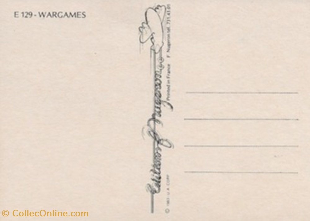 Wargames cartes postales autres wargames