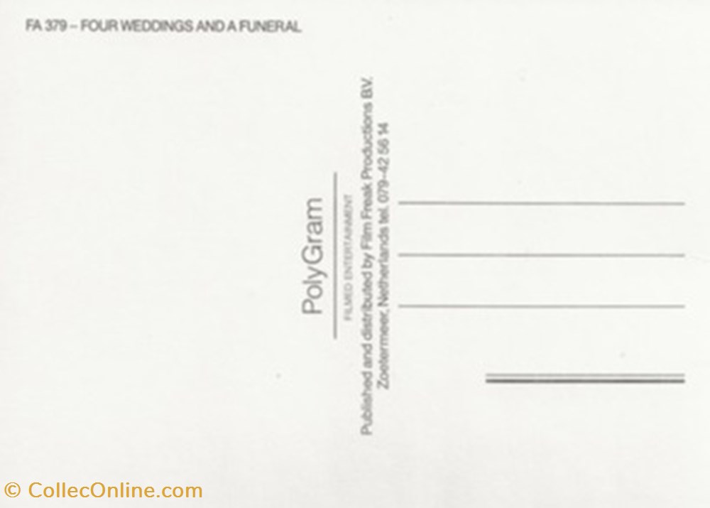Four weddings and a funeral cartes postales autres four weddings and a funeral