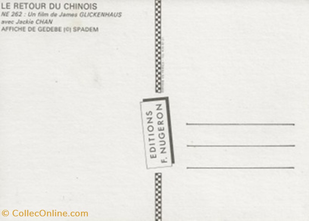Le retour du chinois cartes postales autres le retour du chinois