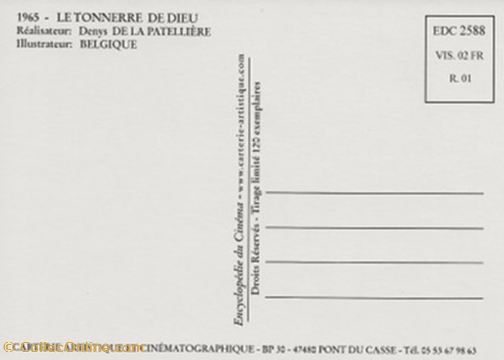 Le tonnerre de dieu cartes postales autres le tonnerre de dieu