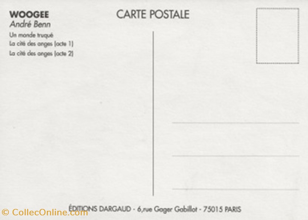 Woogee cartes postales bande dessinee woogee