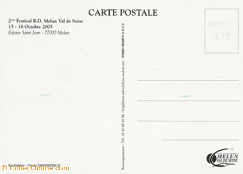 Melun (77) 2005 cartes postales bande dessinee melun 77 2005