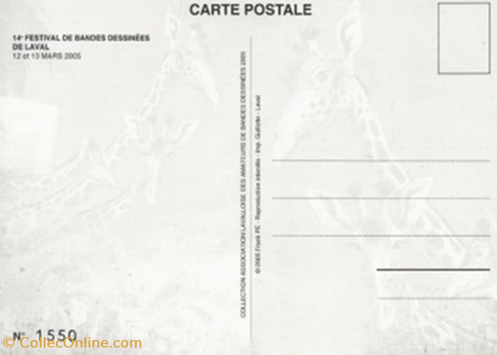 cartes postales bande dessinee laval 55 2005