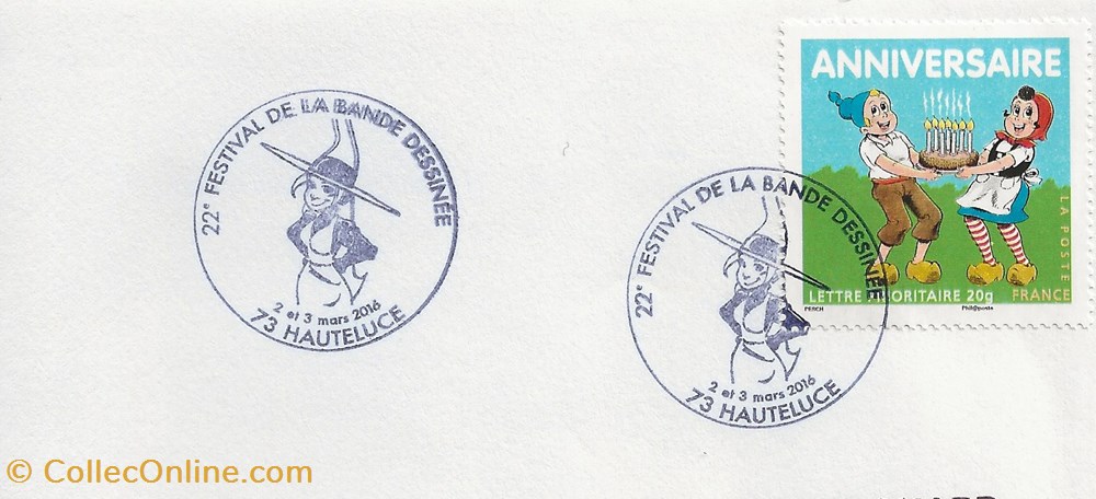 Hauteluce (73) 2016 22ème Festival de la bande dessinée timbres hauteluce 73 2016 22eme festival de la bande dessinee