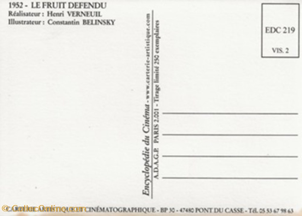 Le fruit défendu cartes postales autres le fruit defendu