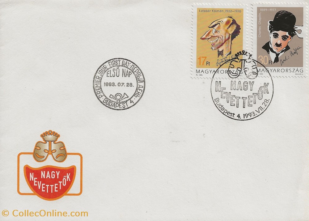 timbres budapest hongrie 1993 nagy nevettetok