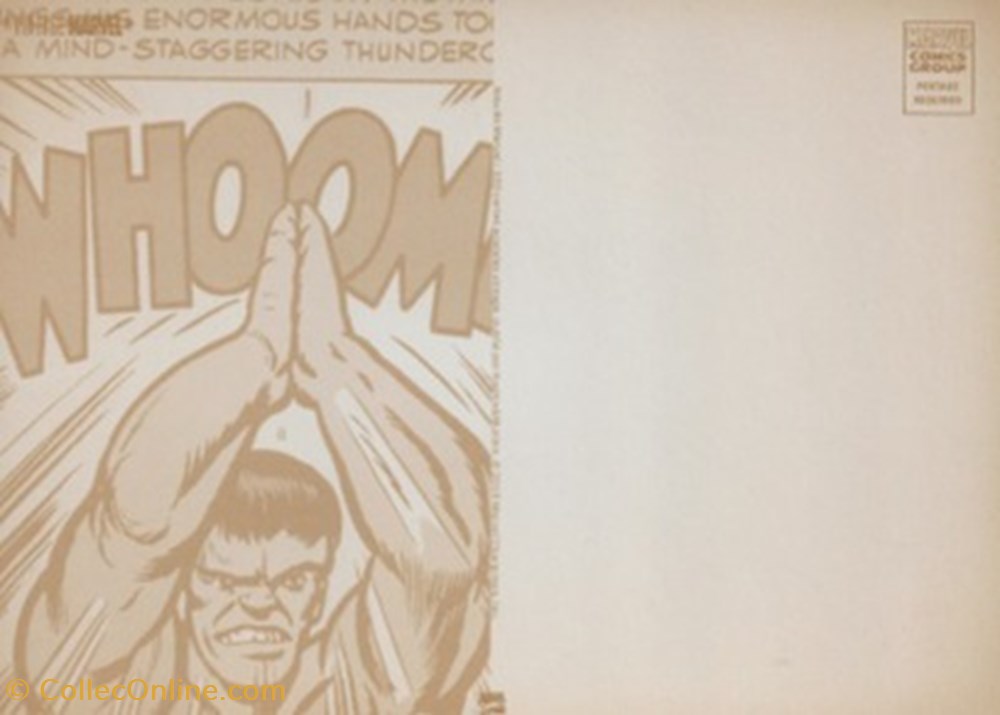 Marvel 2 cartes postales bande dessinee marvel