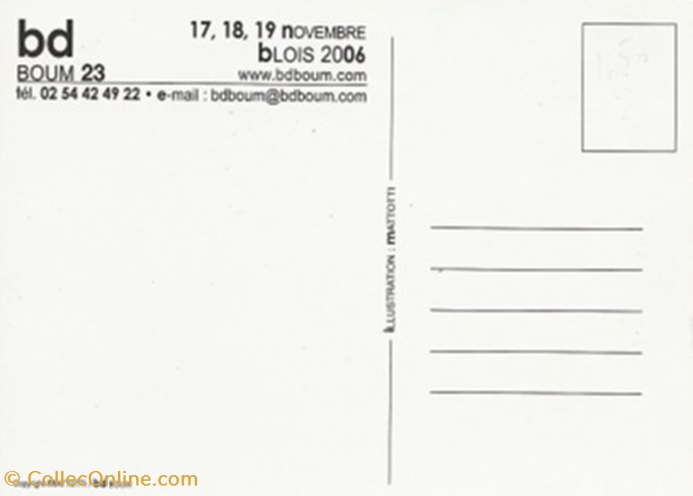 Blois (41) 2006 cartes postales bande dessinee blois 41 2006