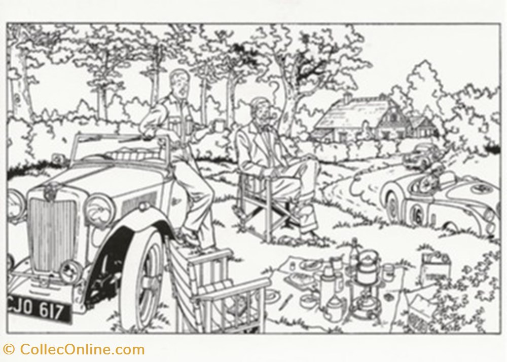 Blake et Mortimer cartes postales bande dessinee blake et mortimer