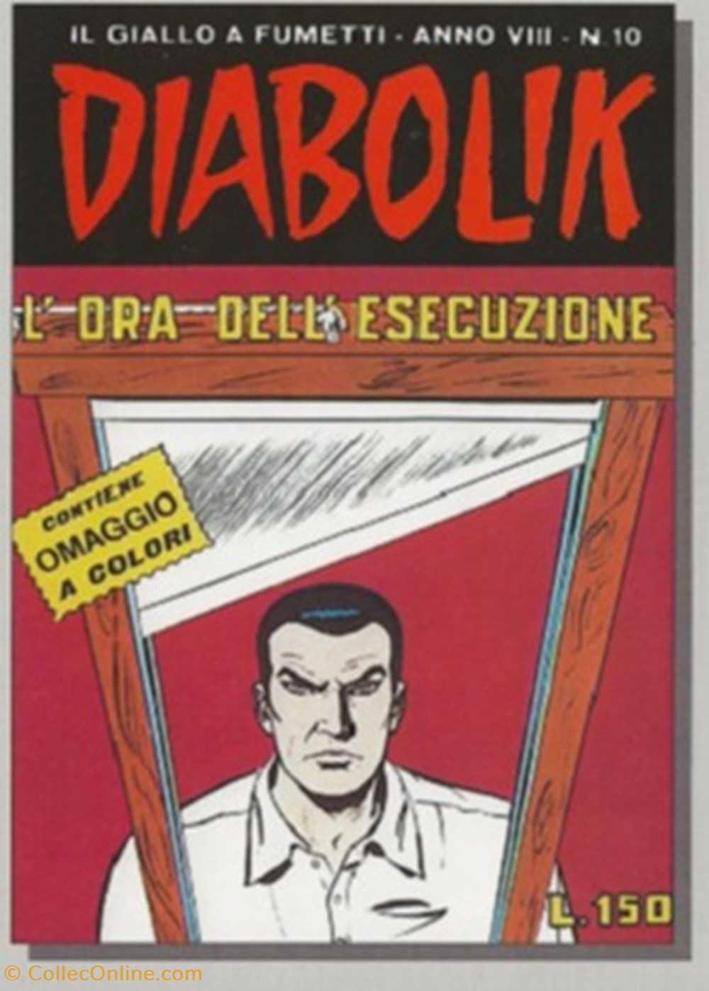 Diabolik anno 8 - 10 cartes postales bande dessinee diabolik anno 8 10