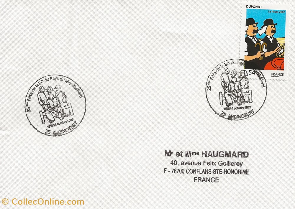 timbres audincourt 25 2007 25eme fete de la bd du pays de montbeliard