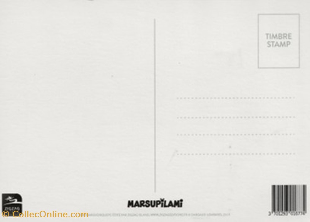 Marsupilami cartes postales bande dessinee marsupilami