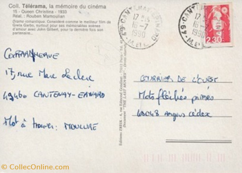 La reine Christine cartes postales autres la reine christine