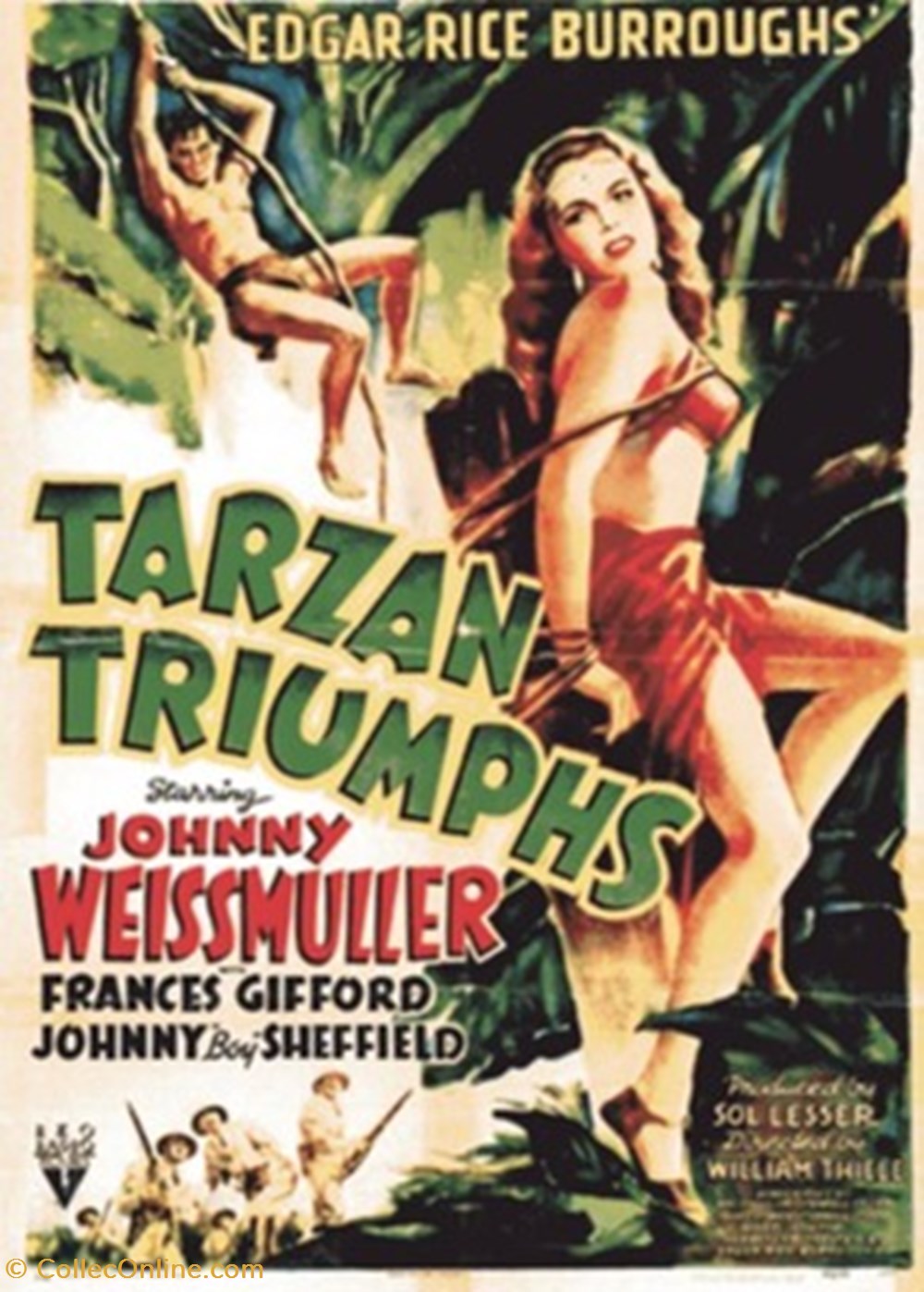 cartes postales autres tarzan triumphs