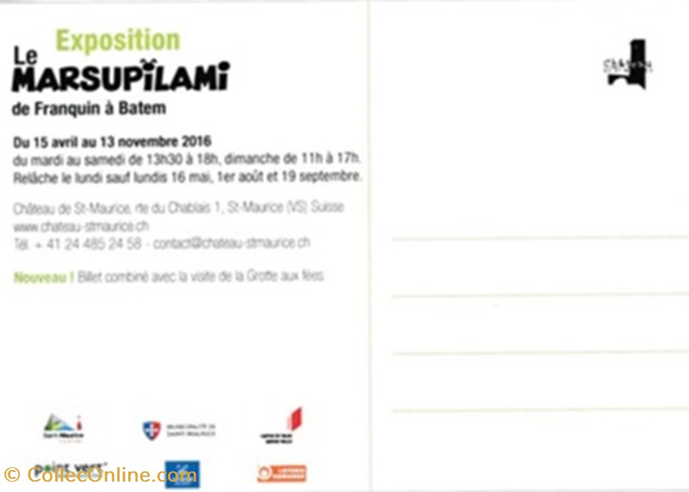 Marsupilami cartes postales bande dessinee marsupilami