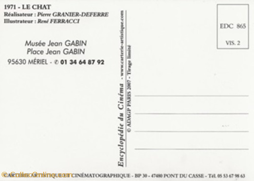 Le chat cartes postales autres le chat