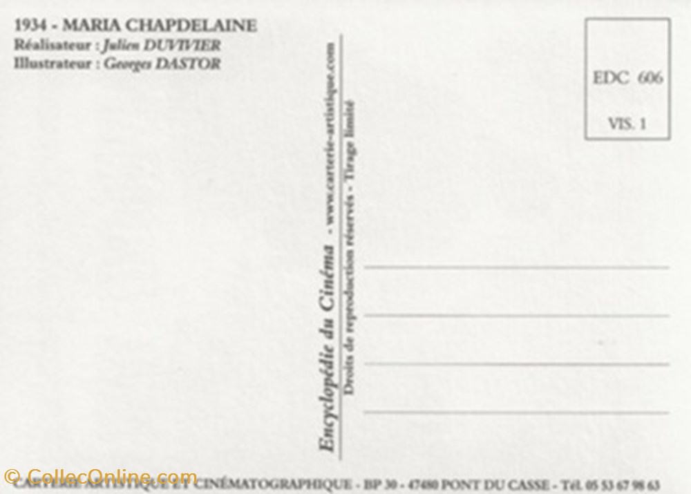 Maria Chapdelaine cartes postales autres maria chapdelaine