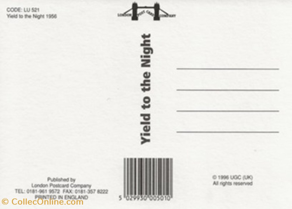 cartes postales autres yield to the night
