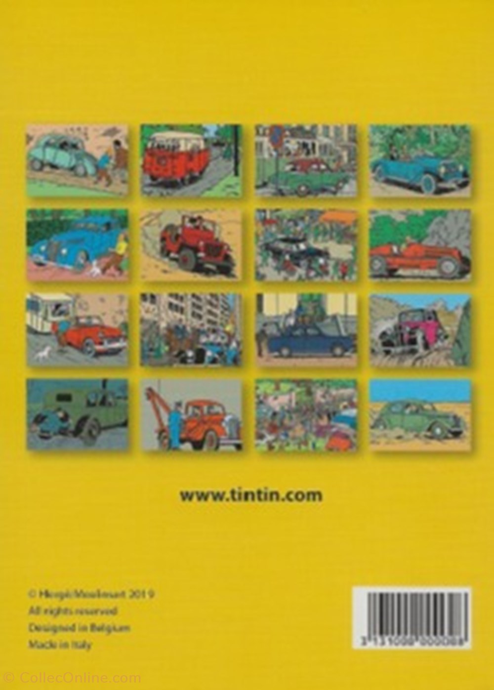 Tintin 5 cartes postales bande dessinee tintin