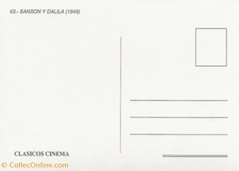 Samson and Delilah cartes postales autres samson and delilah