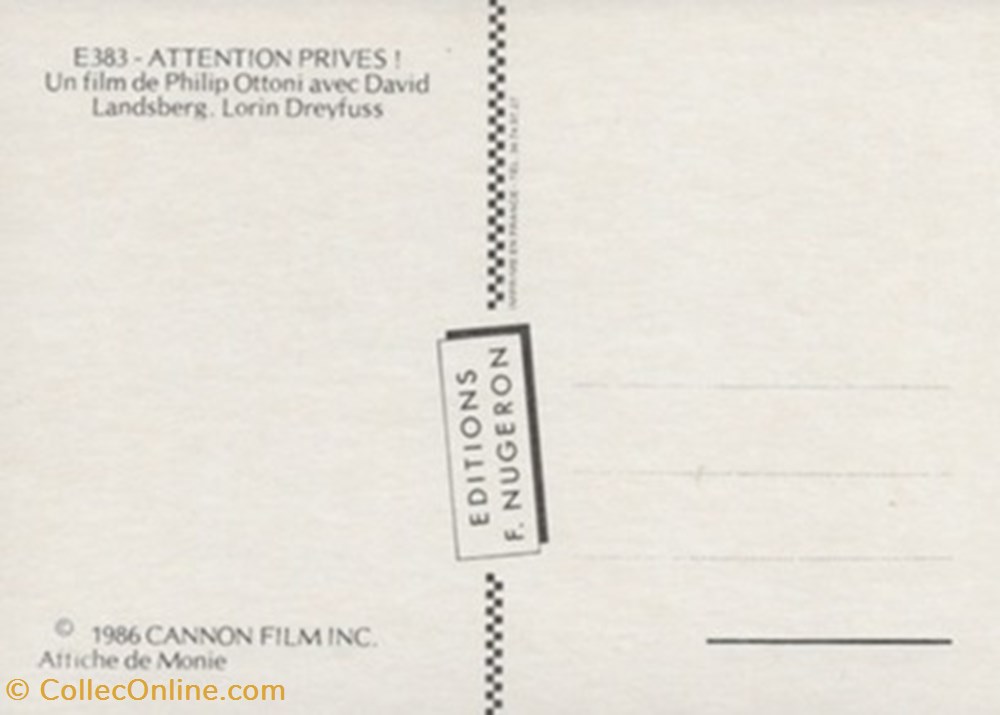 Attention... privés! cartes postales autres attention prives