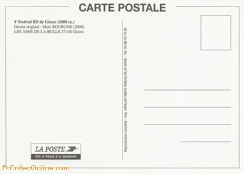 Gisors (27) 2000 cartes postales bande dessinee gisors 27 2000