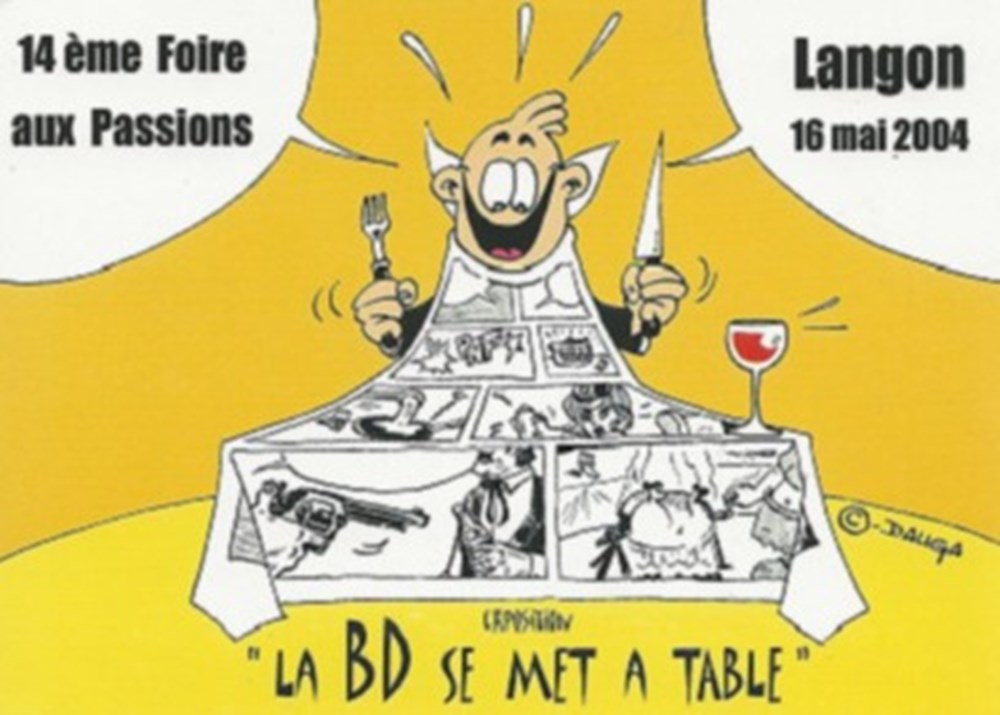 Langon (33) 2004 cartes postales bande dessinee langon 33 2004