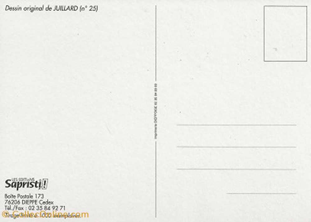 Sapristi! cartes postales bande dessinee sapristi