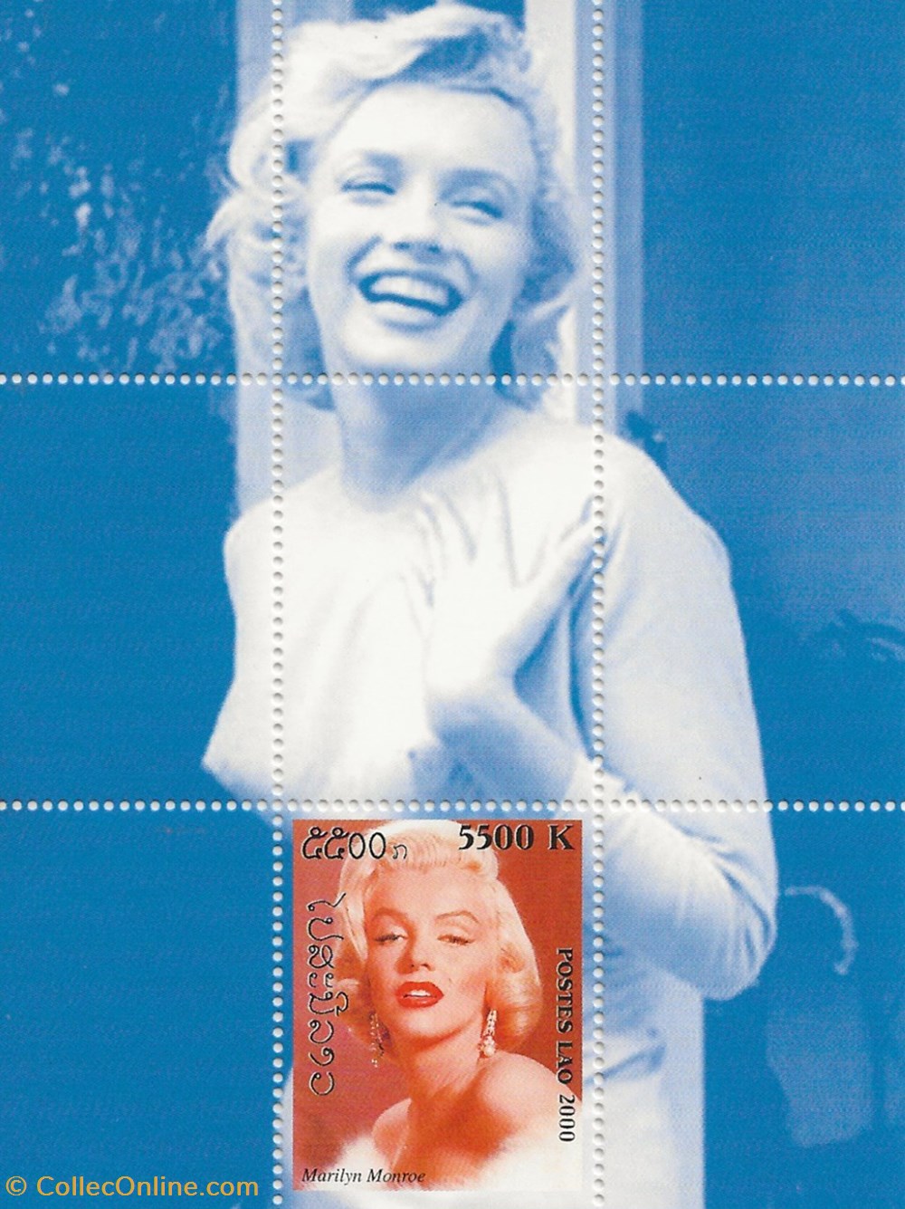 ZZZ Blocs (Laos) 2000 Marilyn Monroe timbres zzz blocs laos 2000 marilyn monroe