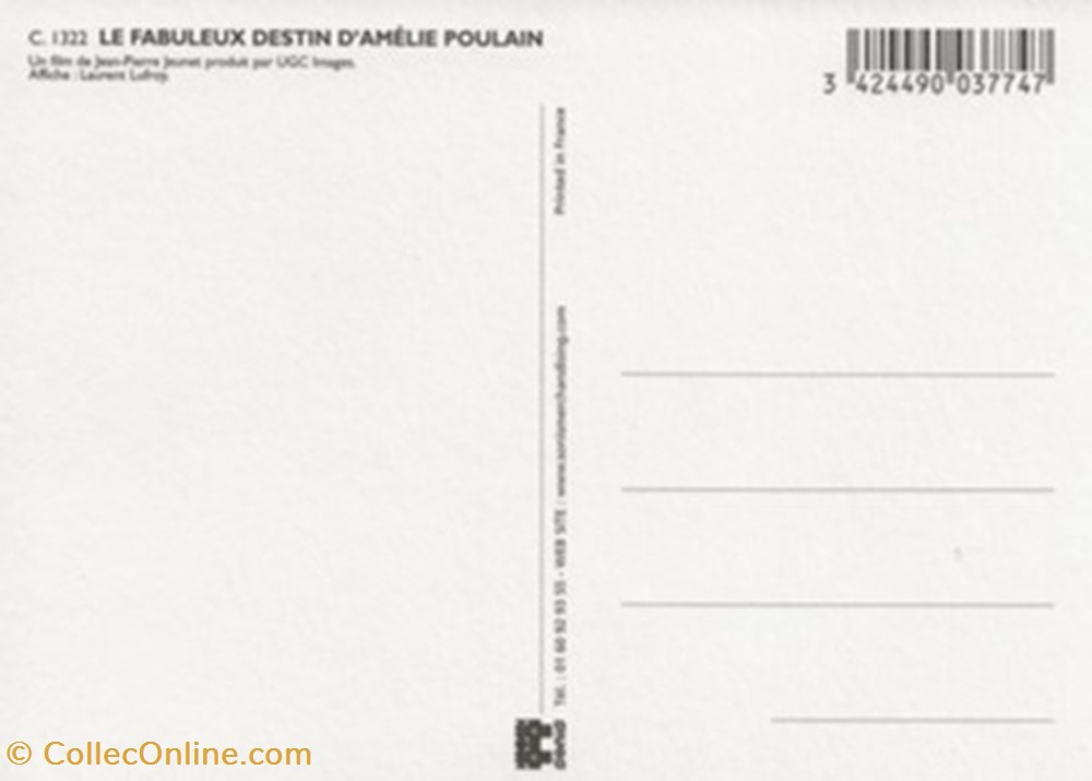 Le fabuleux destin d'Amélie Poulain cartes postales autres le fabuleux destin amelie poulain