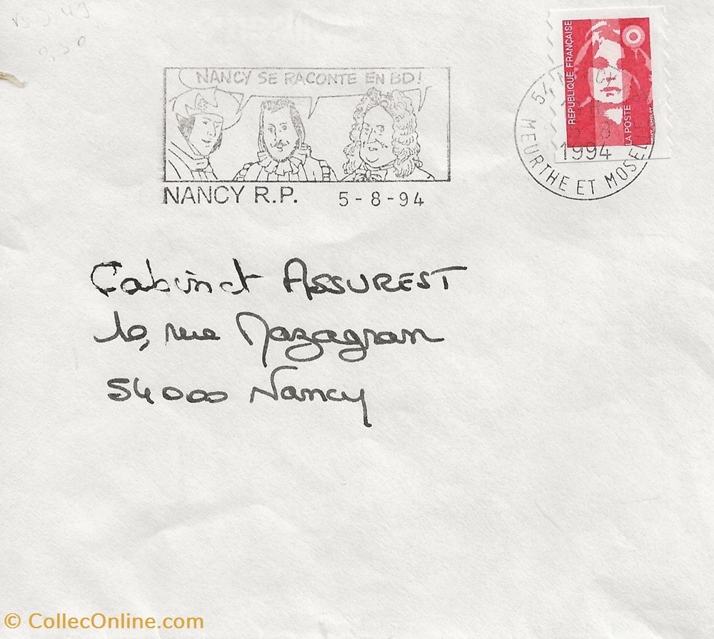 Nancy (54) 1994 Se raconte en BD timbres nancy 54 1994 se raconte en bd