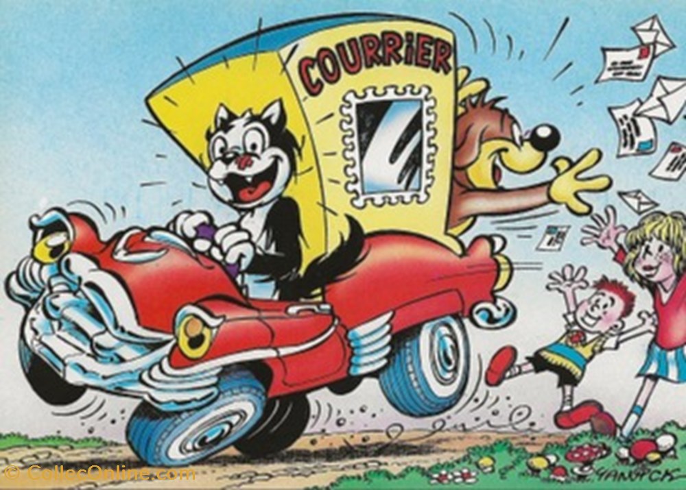 Pif gadget cartes postales bande dessinee pif gadget