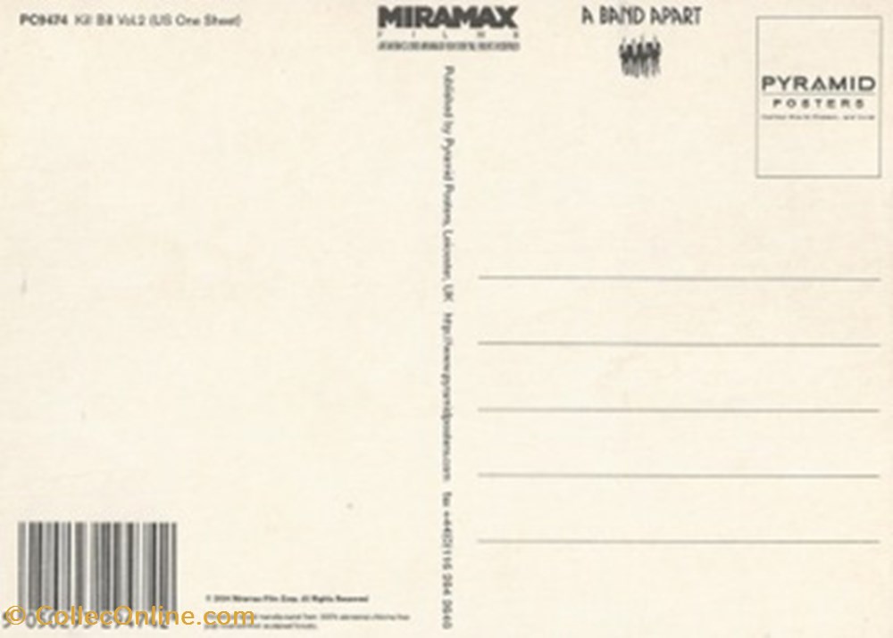 Kill Bill: Vol 2 cartes postales autres kill bill vol 2