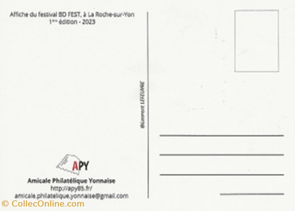 La Roche sur Yon (85) 2023 cartes postales bande dessinee la roche sur yon 85 2023