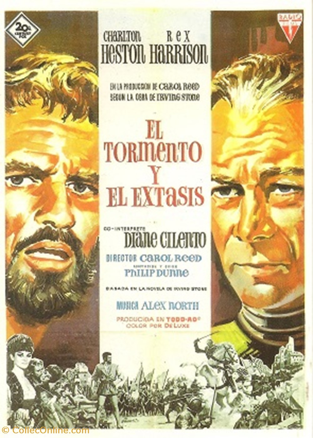 Il tormento y el extasis cartes postales autres il tormento y el extasis