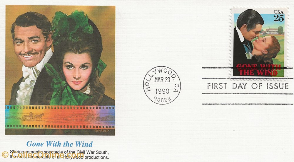 Hollywood (Etats-Unis) 1990 Gone with the wind timbres hollywood etats unis 1990 gone with the wind