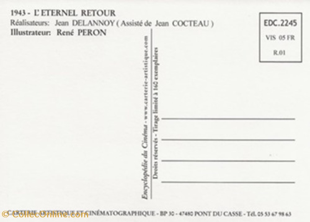 cartes postales autres l eternel retour