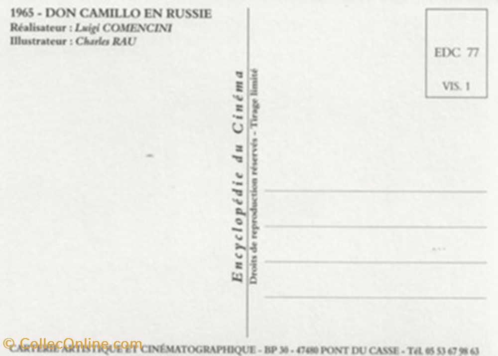 Don Camillo en Russie cartes postales autres don camillo en russie