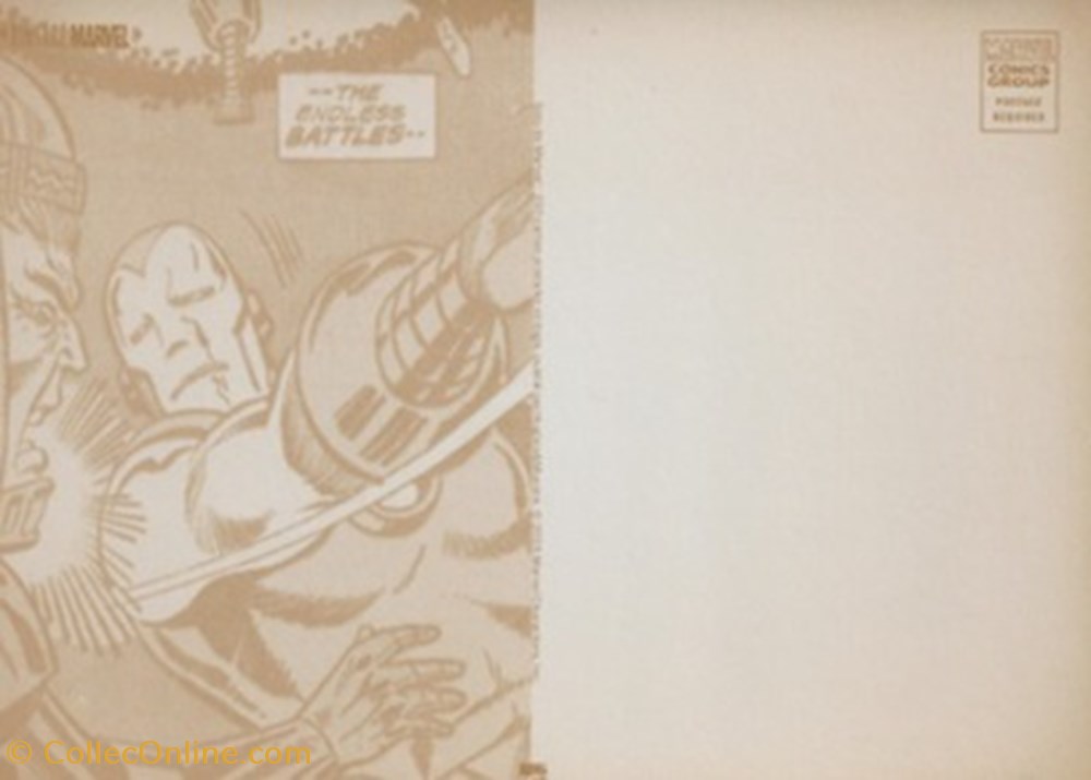cartes postales bande dessinee marvel