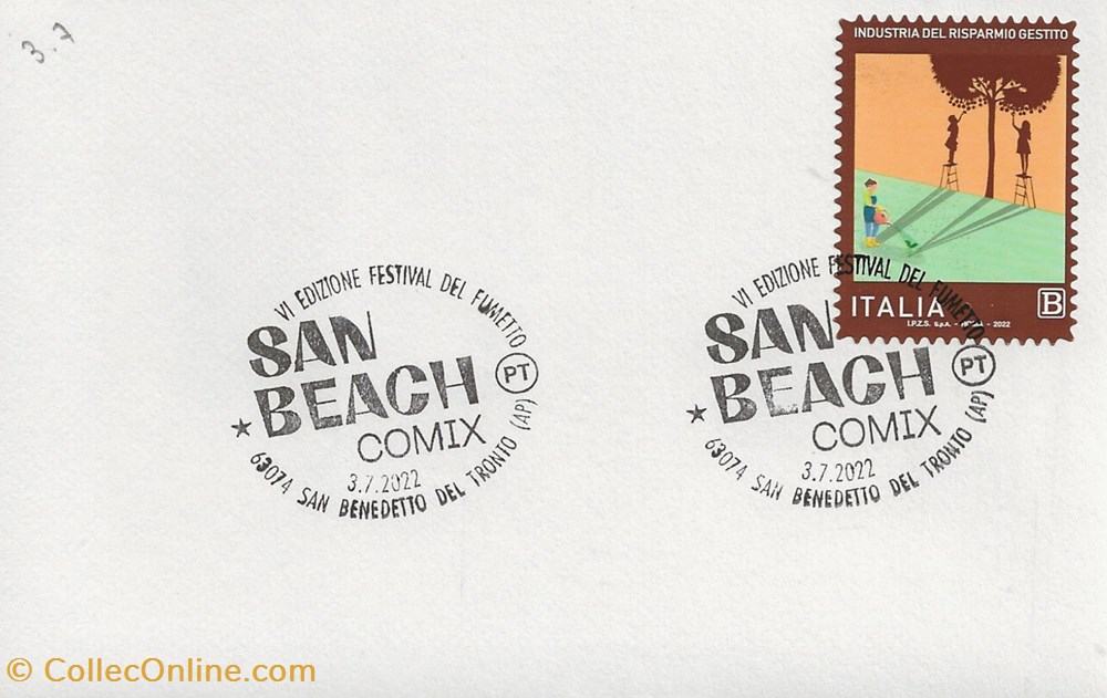 San Benedetto del Tronto (Italie) 2022 San beach comix timbres san benedetto del tronto italie 2022 san beach comix