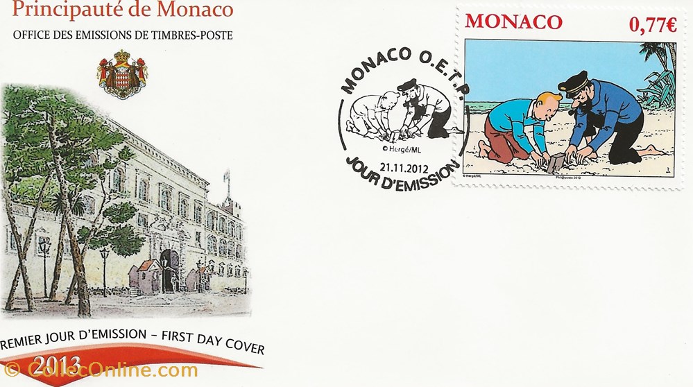 Monaco (Monaco) 2012 Tintin timbres monaco monaco 2012 tintin