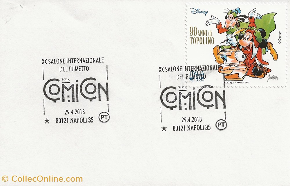 Napoli (Italie) 2018 XX Salone internazionale del fumetto - Comicon timbres napoli italie 2018 xx salone internazionale del fumetto comicon