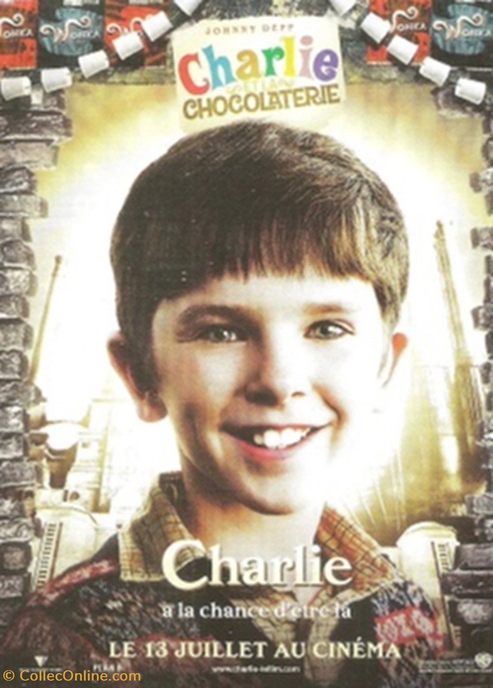 Charlie and the chocolate factory 3 cartes postales autres charlie and the chocolate factory