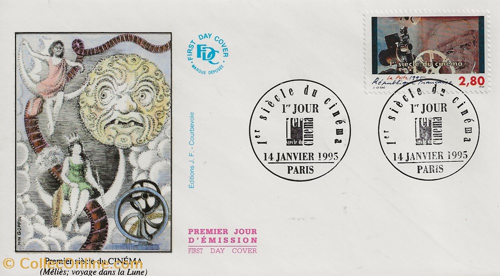 Paris (75) 1995 1er siècle du cinéma timbres paris 75 1995 1er siecle du cinema