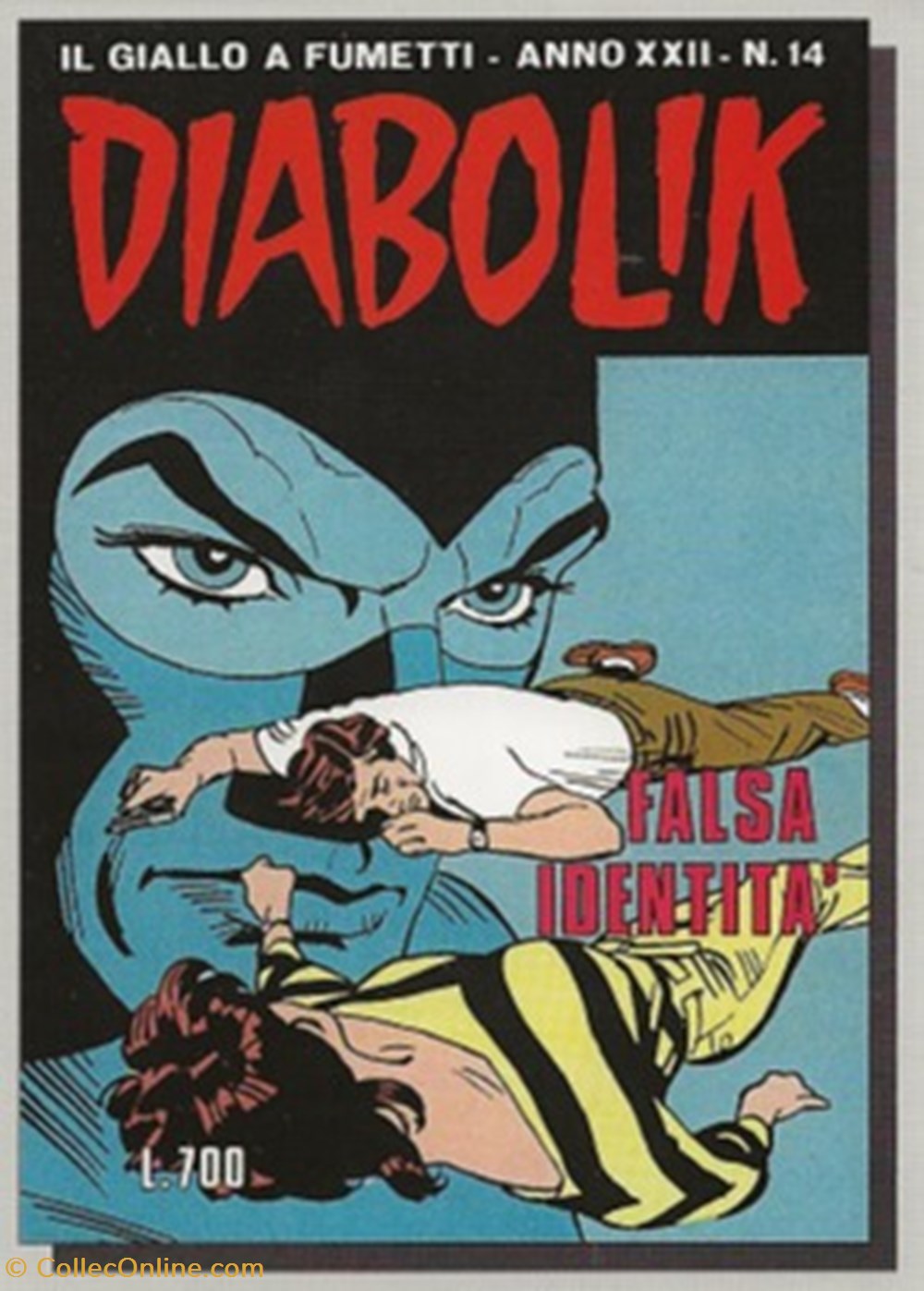 Diabolik anno 22 - 14 cartes postales bande dessinee diabolik anno 22 14