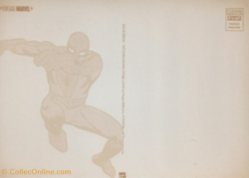 Marvel 2 cartes postales bande dessinee marvel