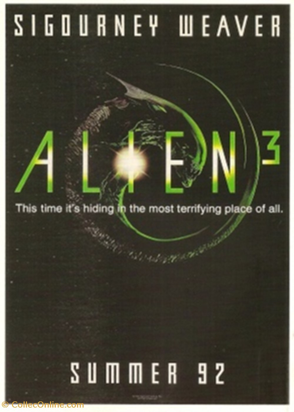 Alien 3 cartes postales autres alien 3