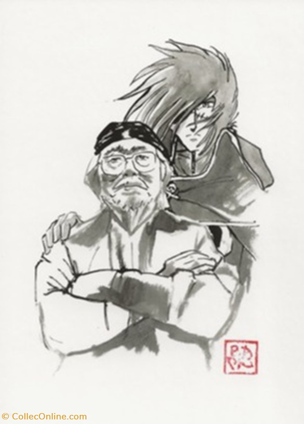 Albator cartes postales bande dessinee albator