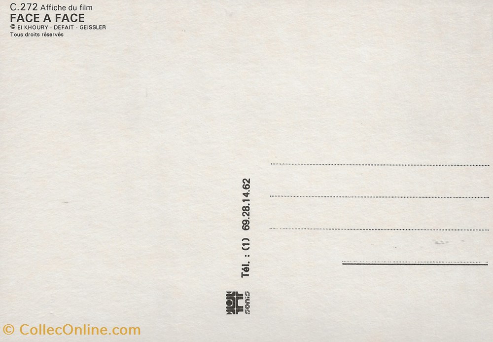 cartes postales autres face a face