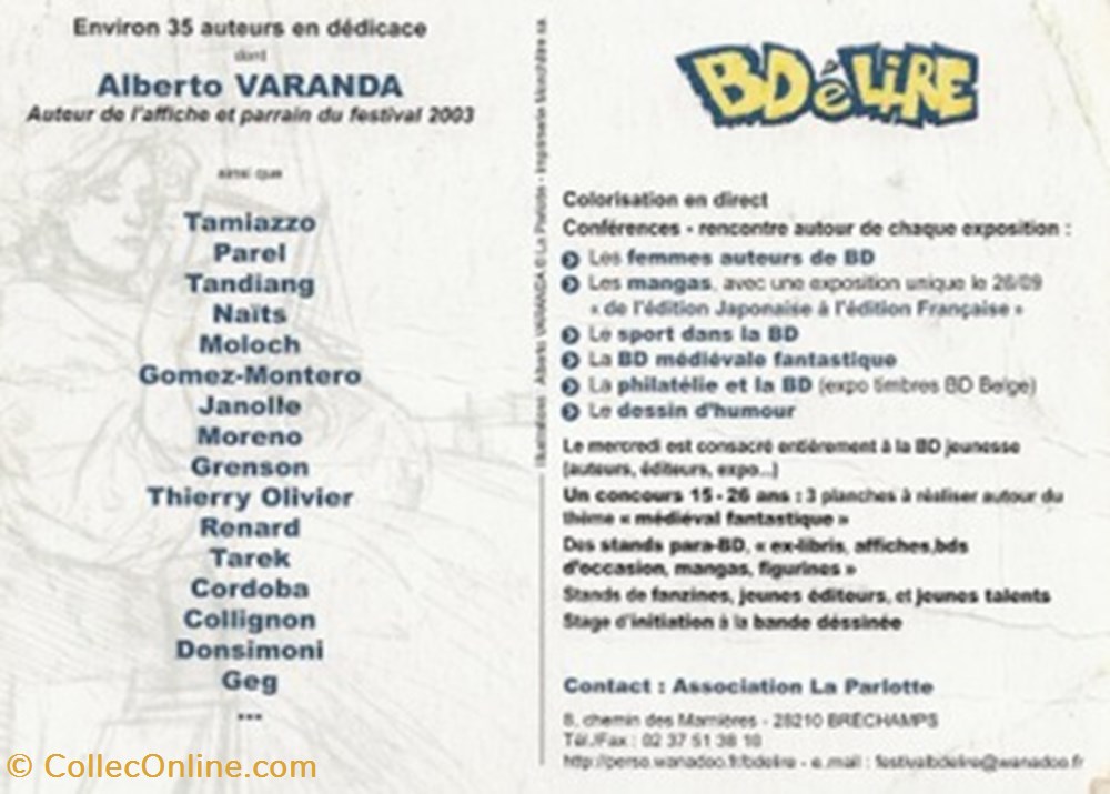 cartes postales bande dessinee nogent le roi 28 2003
